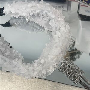 Bridal Elegant White Floral Headband